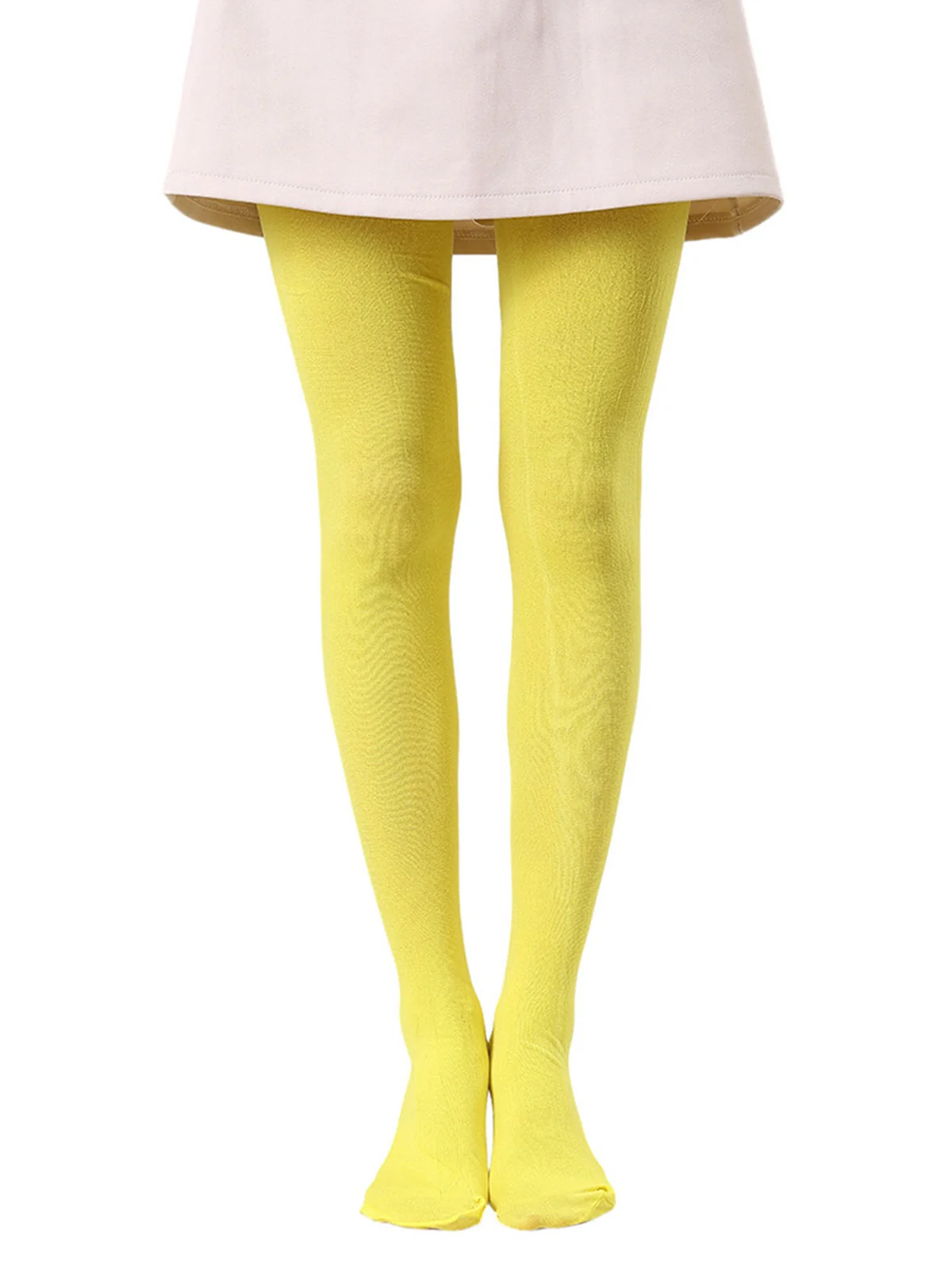 Colored Full Footed Tights Pantyhose - Image 3