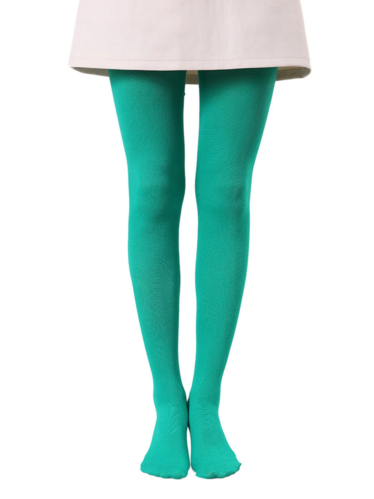 Colored Full Footed Tights Pantyhose - Image 6