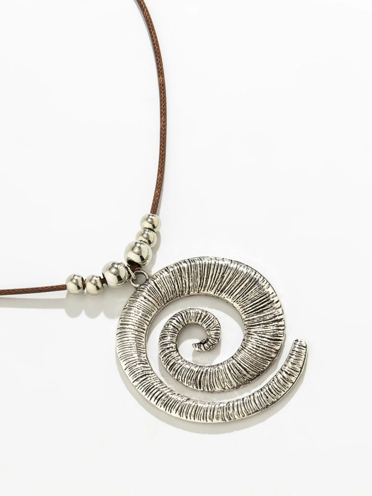 Conch Starfish Pendant Leather Cord Necklace - Image 13