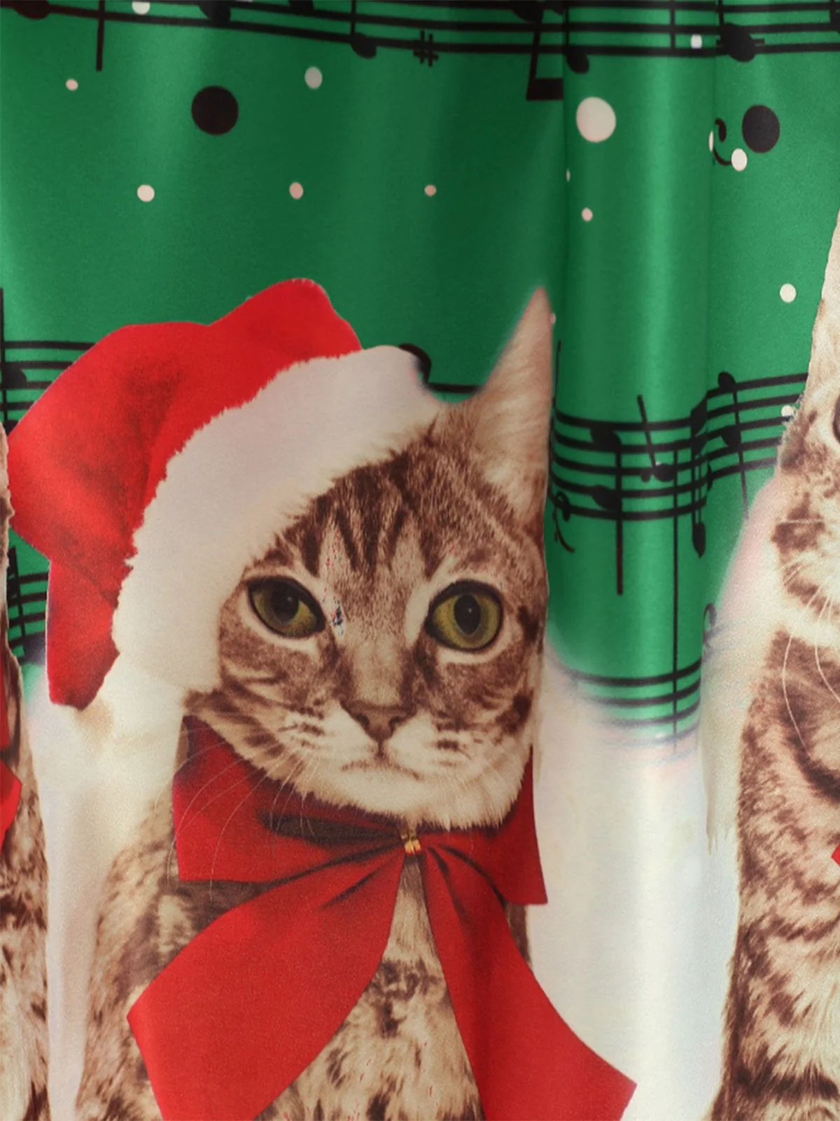 1950s Christmas Kitty Swing Dress - Image 10