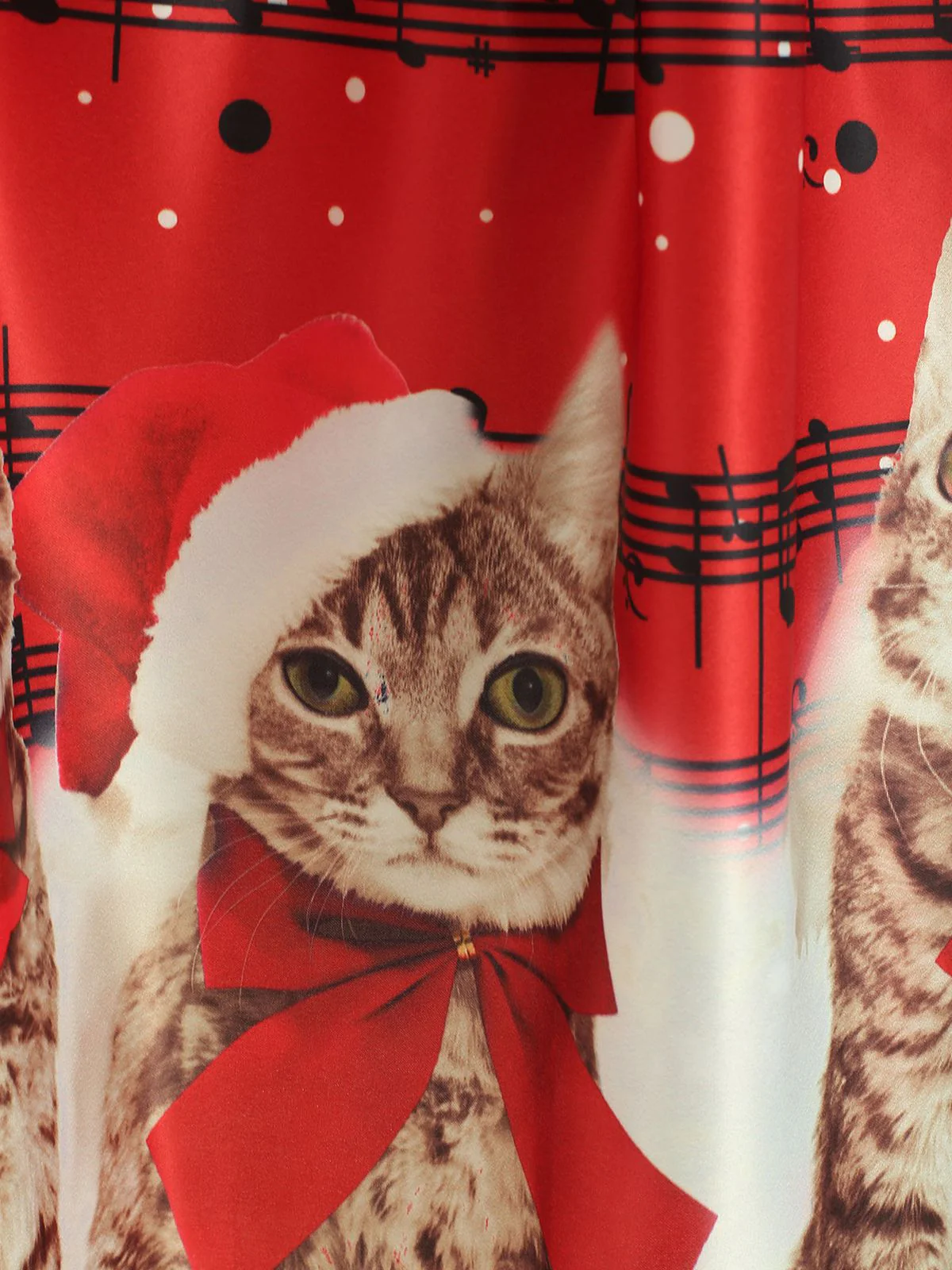 1950s Christmas Kitty Swing Dress - Image 4