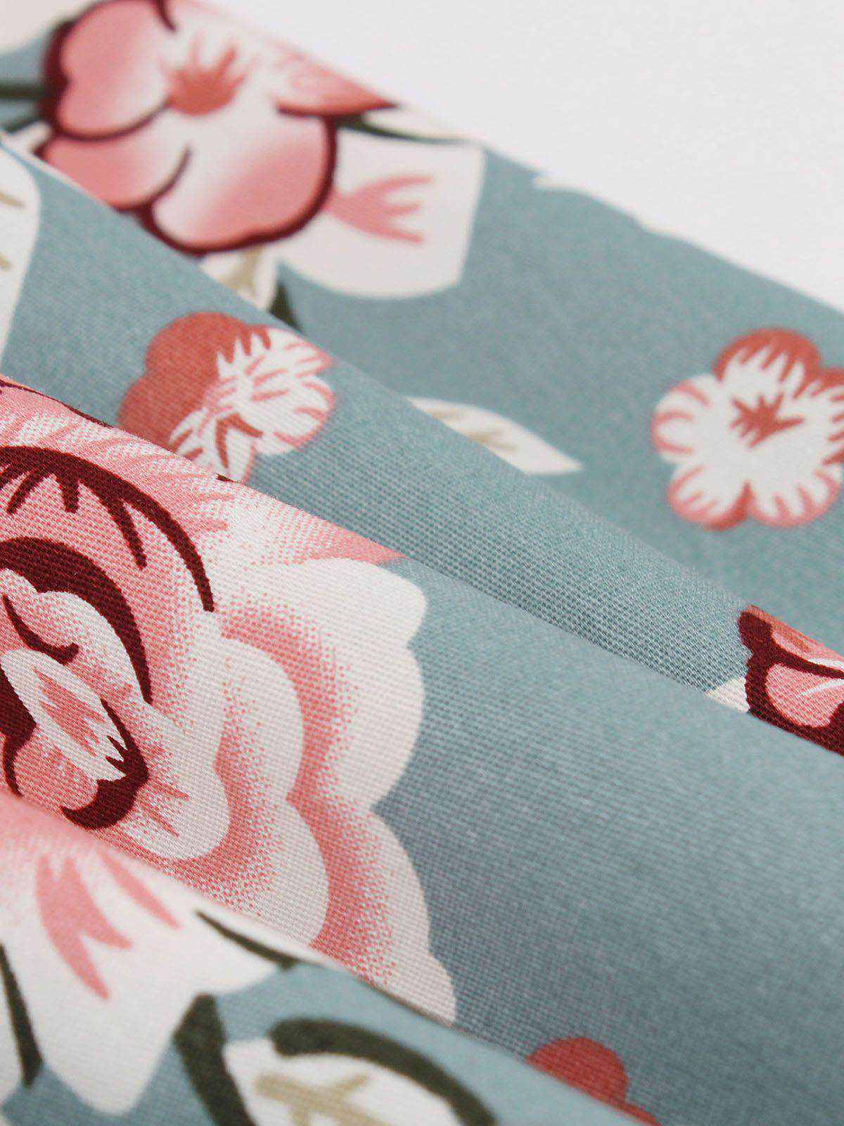 1950s Floral Patchwork Swing Dress - Image 9