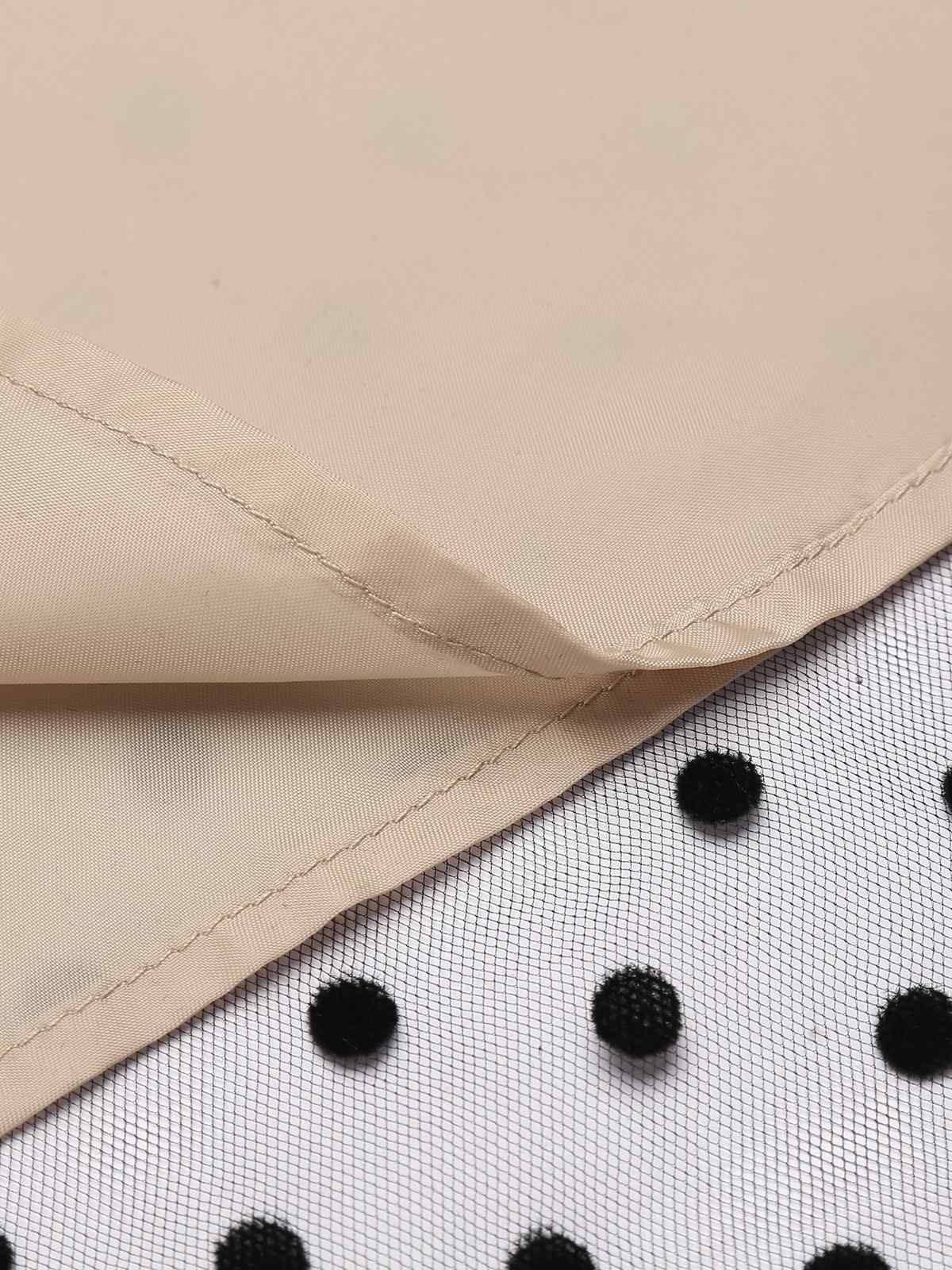 Black 1950s Polka Dot Swing Dress - Image 11