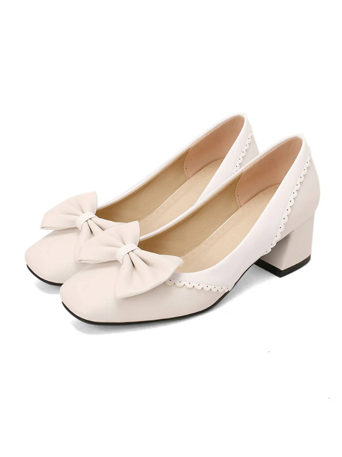Retro Mary Jane High Heel Shoes - Image 5