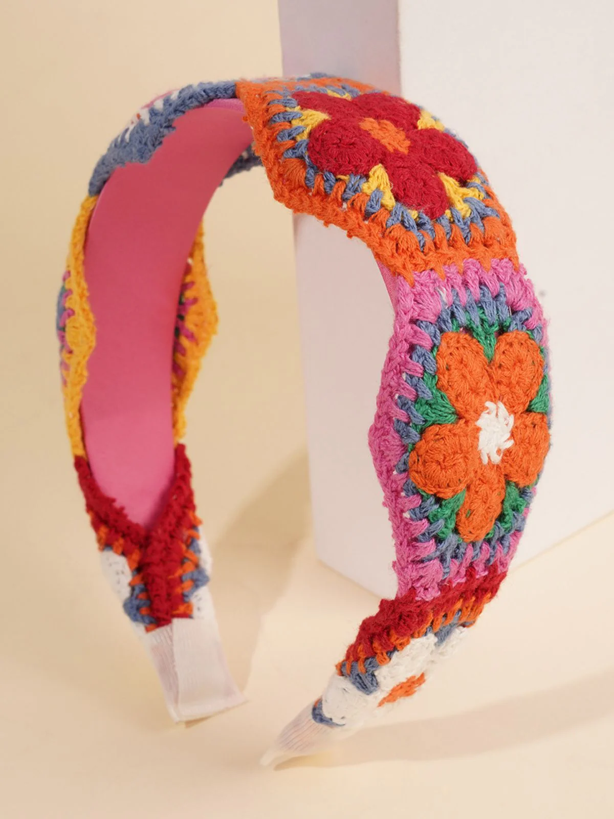 Crochet Floral Boho Headband Hair Accessory - Image 7