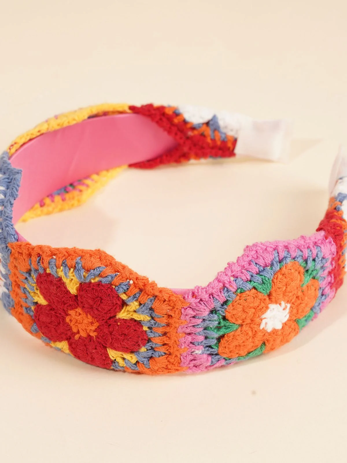 Crochet Floral Boho Headband Hair Accessory - Image 8
