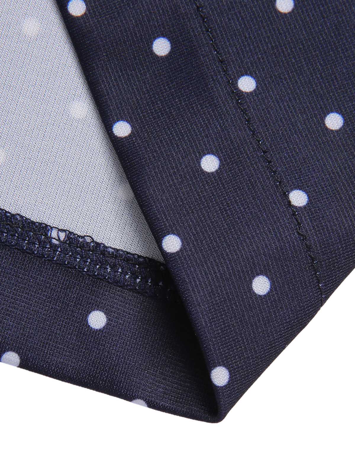 Dark Blue 1930s Polka Dots Straps Jumpsuit - Image 7