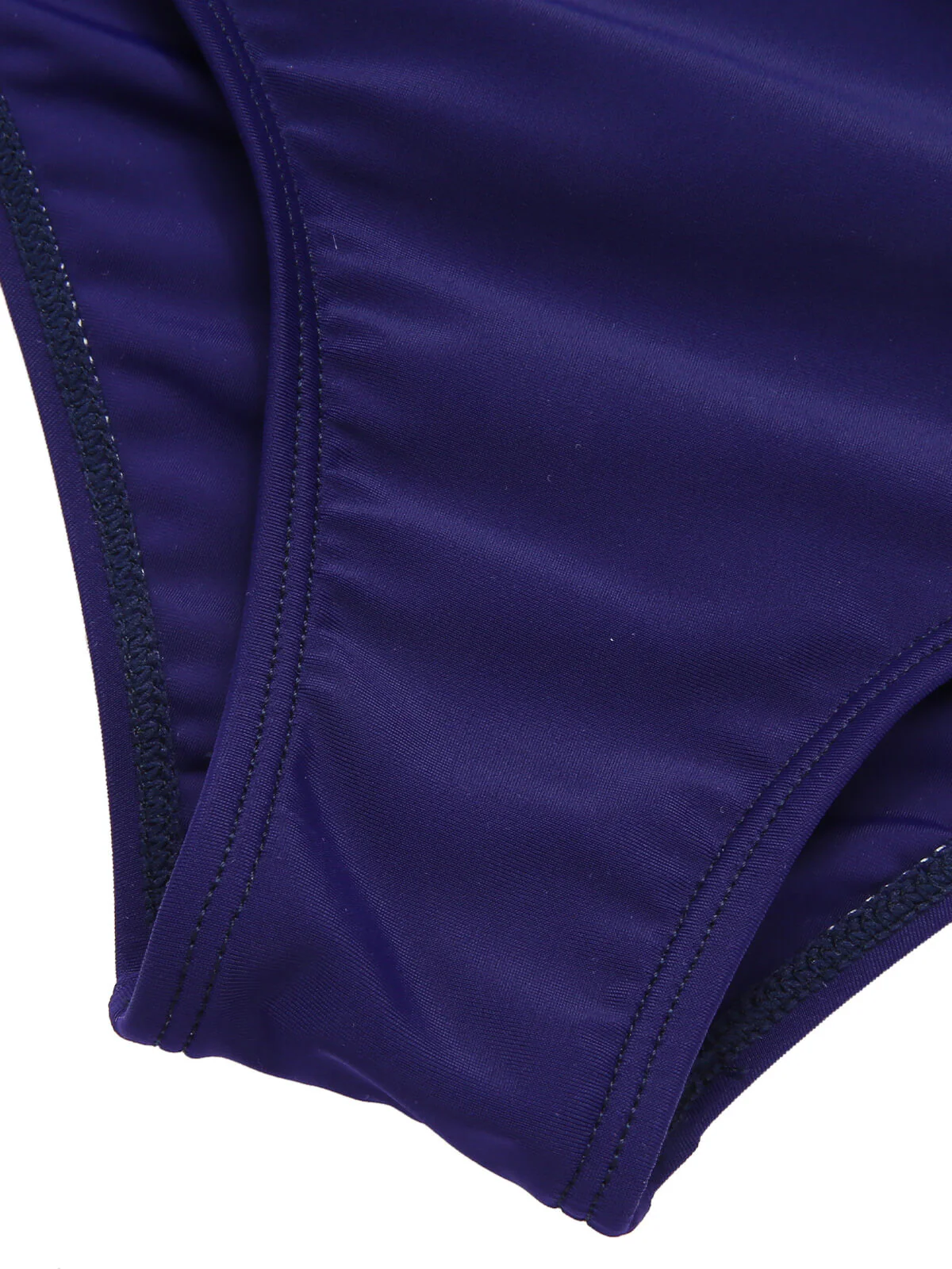 Dark Blue 1940s Dots Sailor Collar Swimsuit - Image 7
