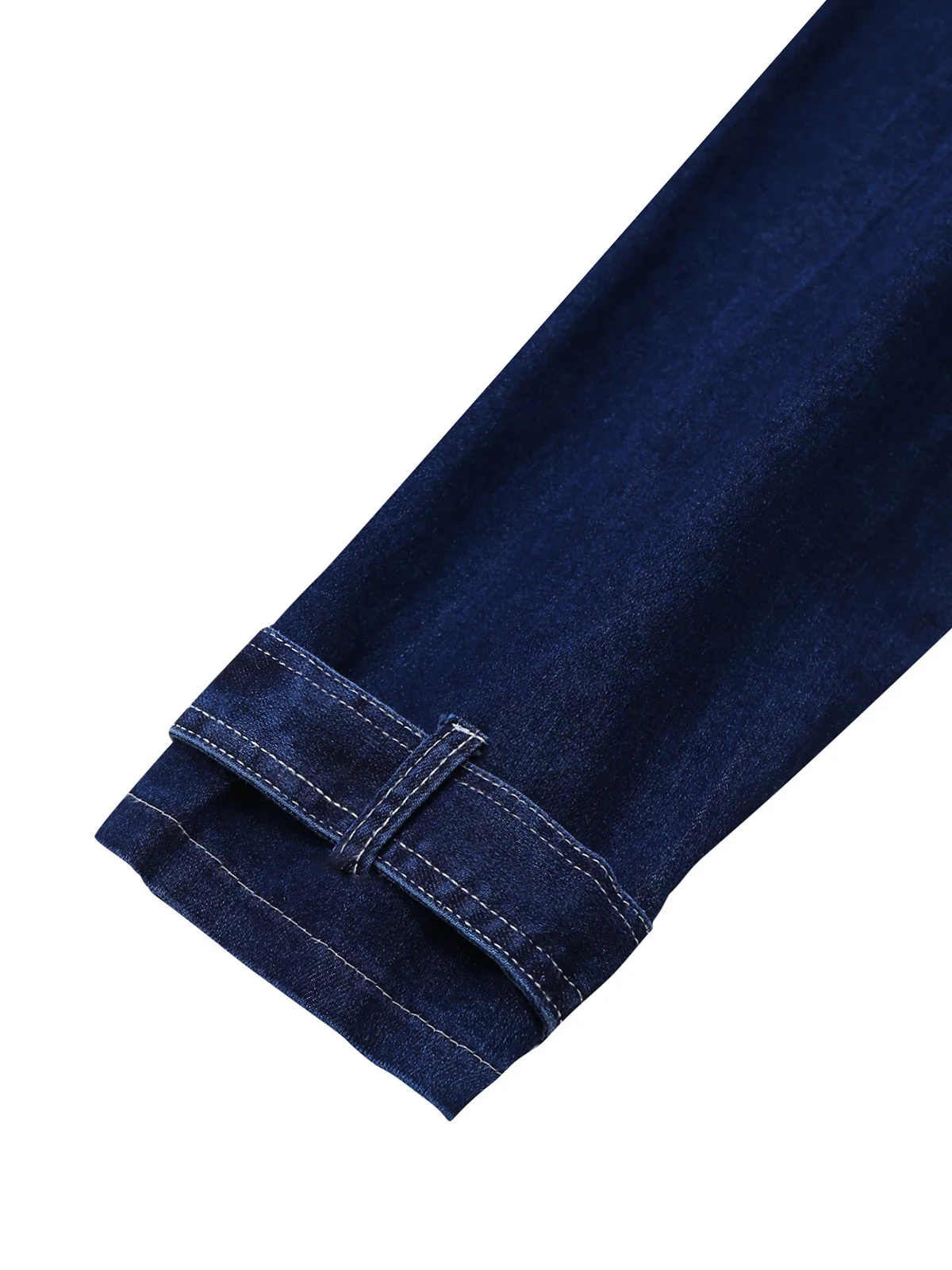 Dark Blue 1950s Denim Button Lapel Jacket - Image 6