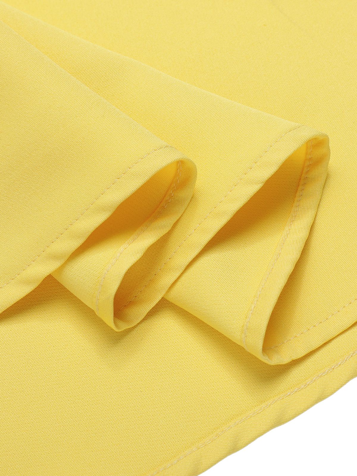 Dark Blue & Yellow 1950s Solid Boat Neck Dress - Image 6