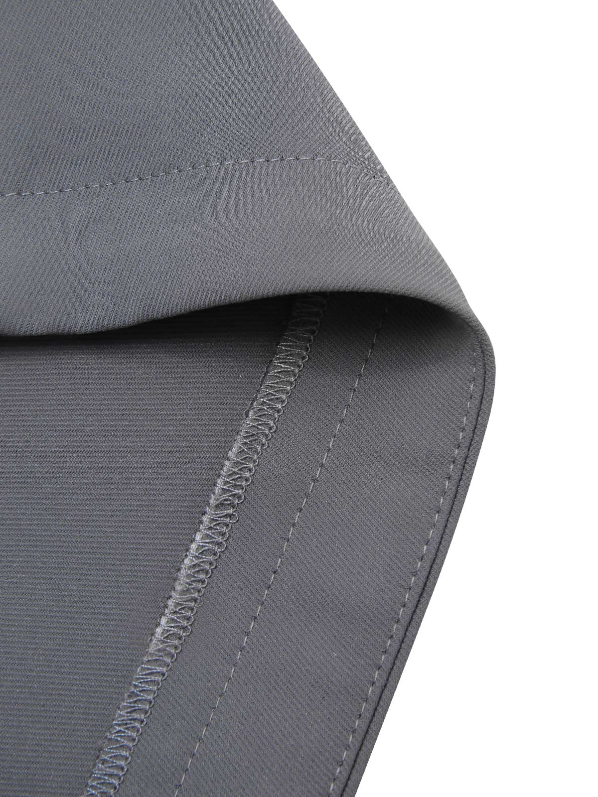 Dark Gray 1950s Lapel Rolled Sleeve Plaid Short Coat - Image 7