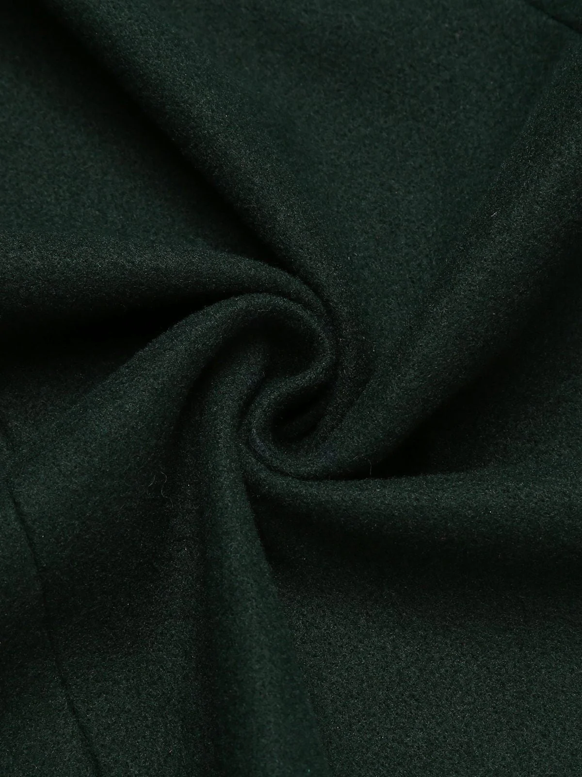 Dark Green 1940s Solid Button Coat - Image 13