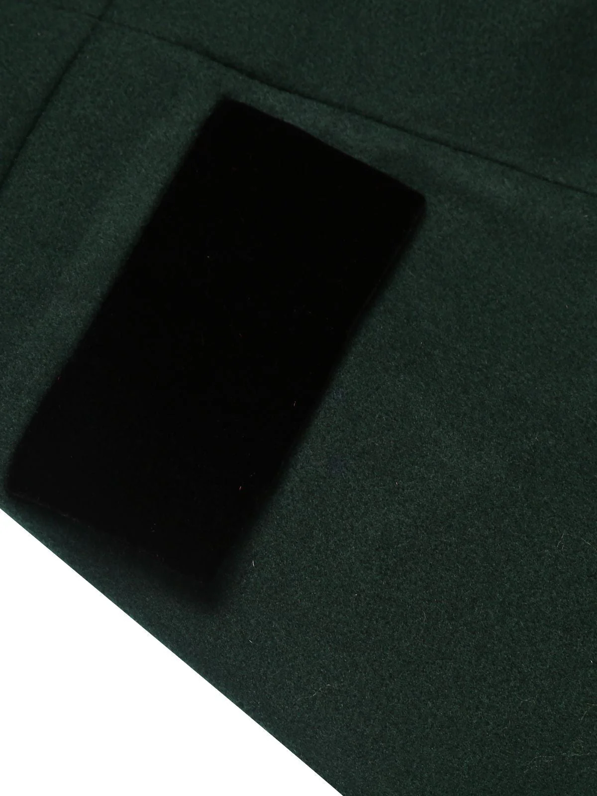 Dark Green 1940s Solid Button Coat - Image 10