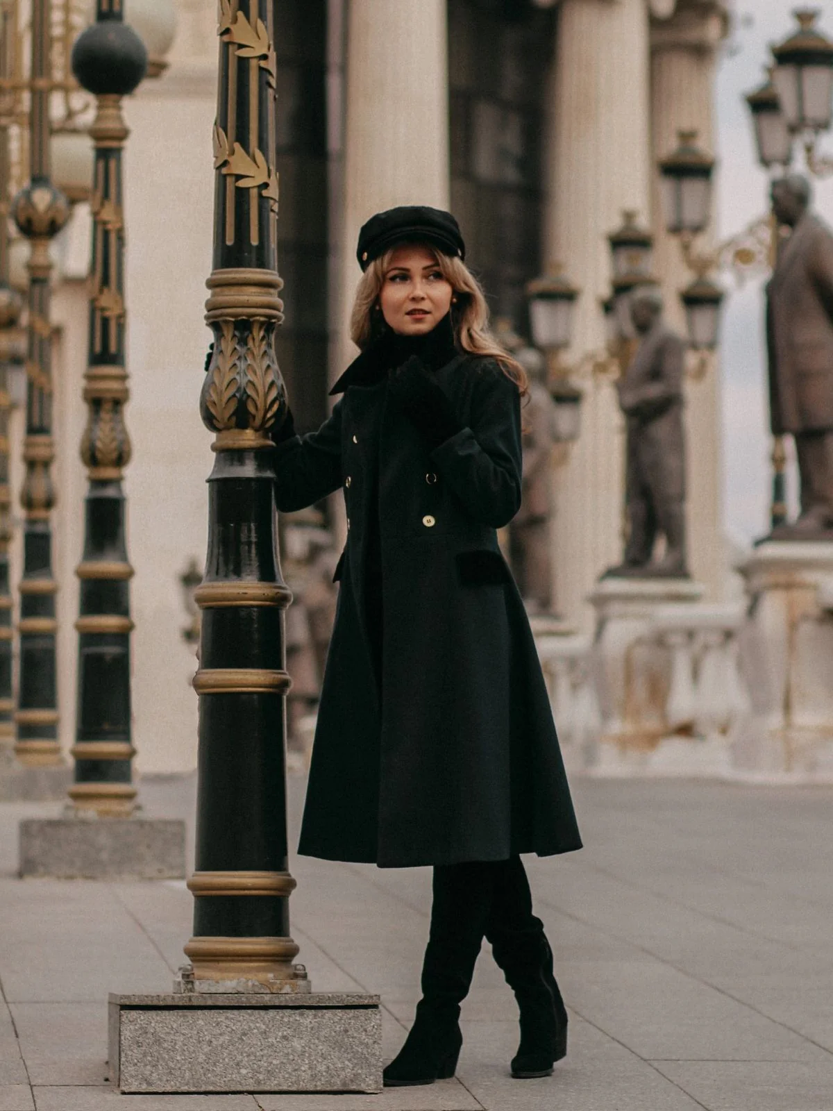 Dark Green 1940s Solid Button Coat - Image 5