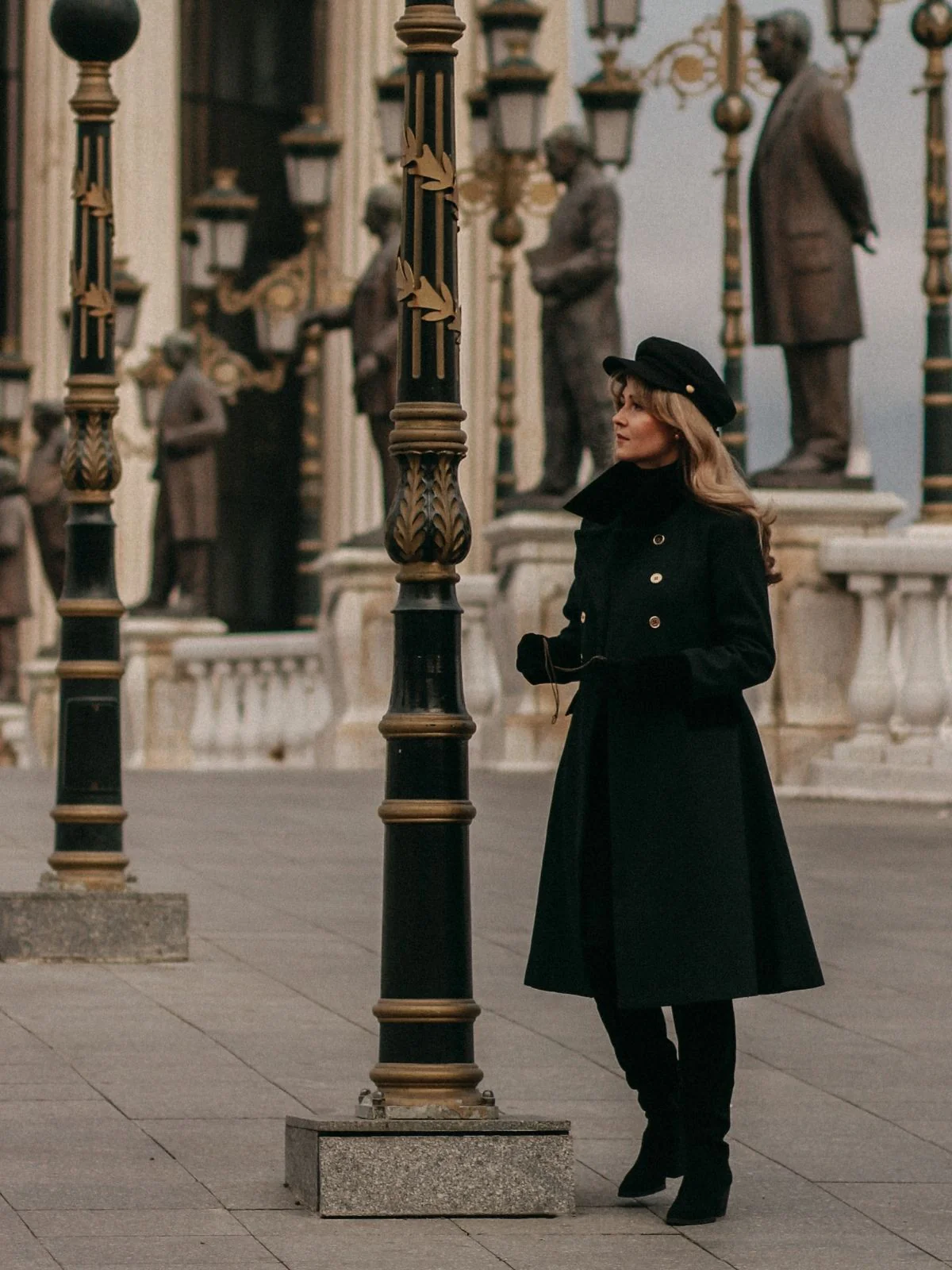 Dark Green 1940s Solid Button Coat - Image 7