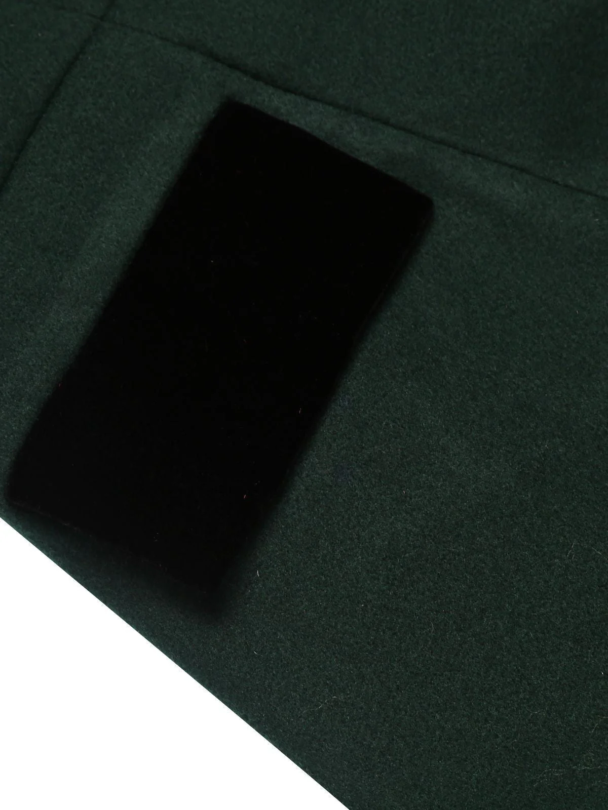 Dark Green 1940s Solid Button Coat - Image 12