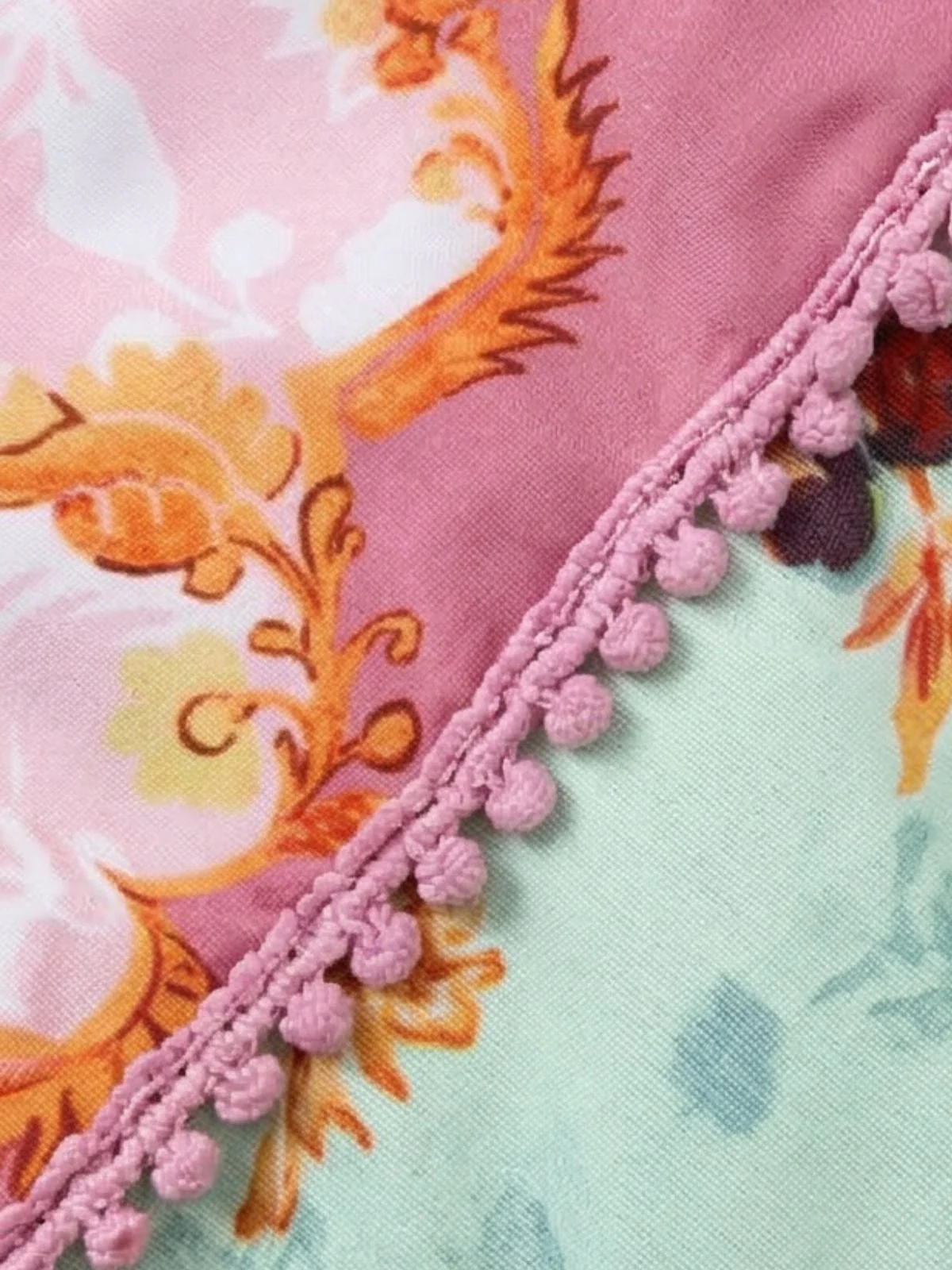 Dark Pink 1930s Floral Tiered Maxi Dress - Image 5