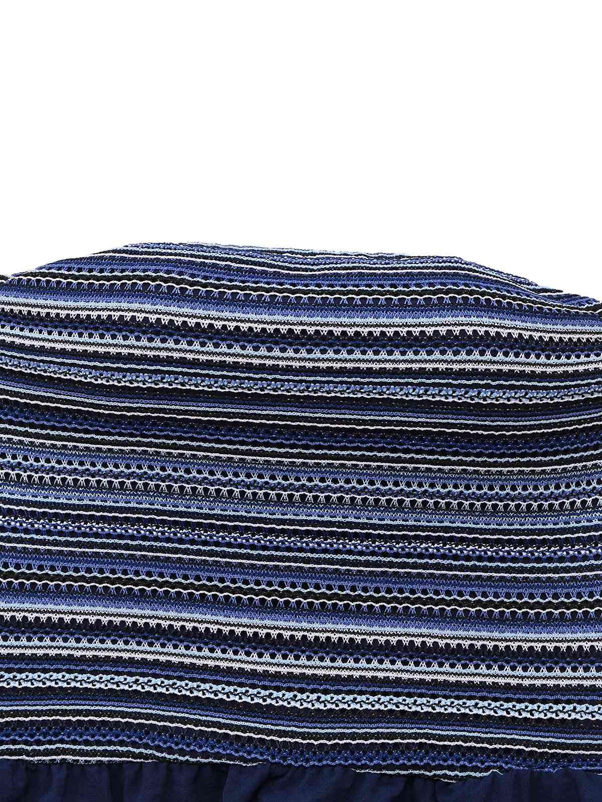 Deep Blue 1950s Stripes Bandeau Jumpsuit - Image 3