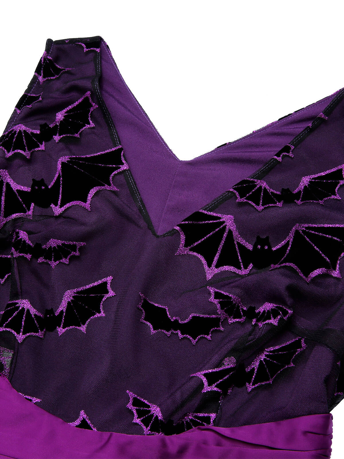 Deep Purple 1950s Halloween Bat Bow Dress - Image 6
