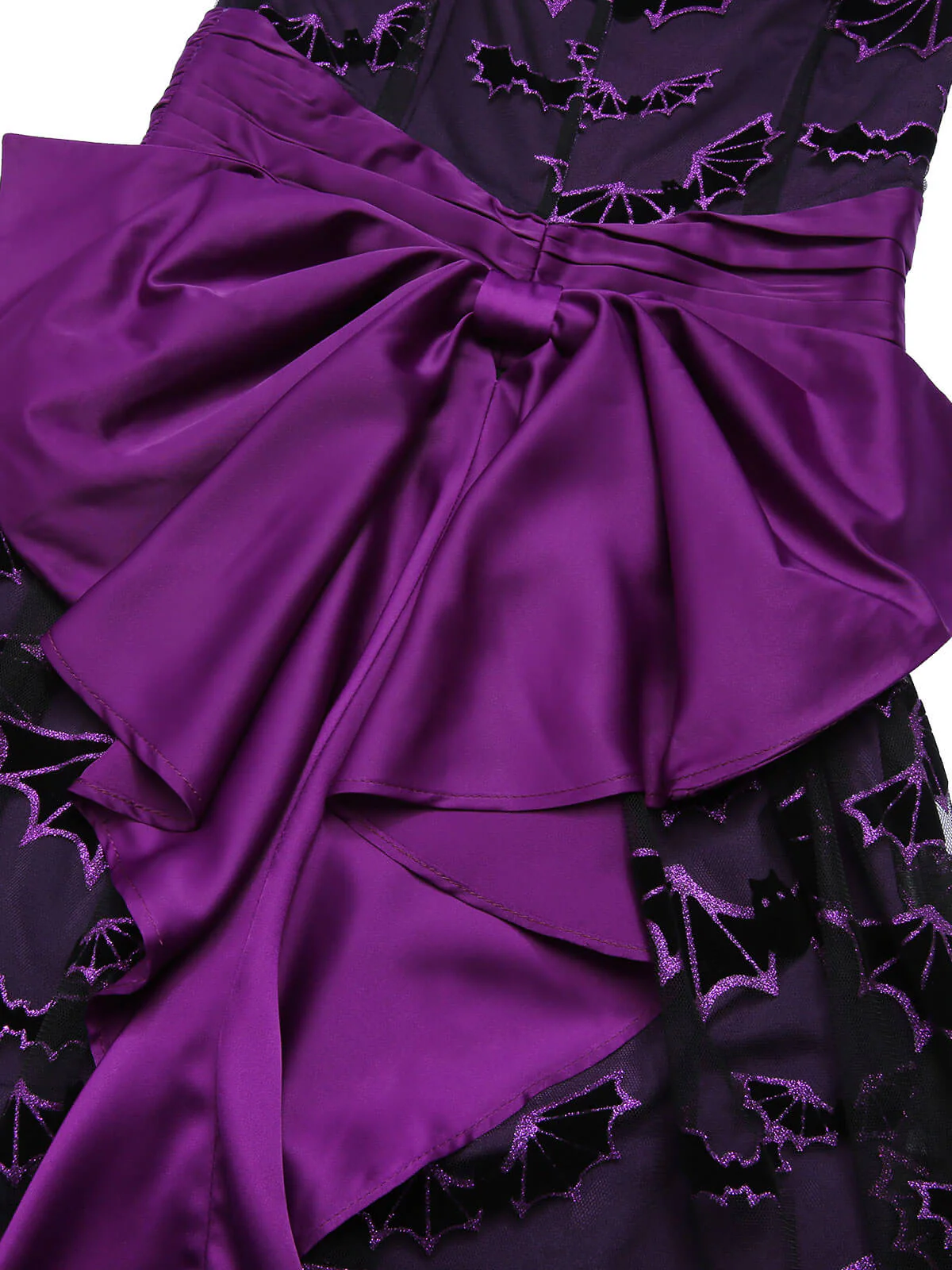 Deep Purple 1950s Halloween Bat Bow Dress - Image 7