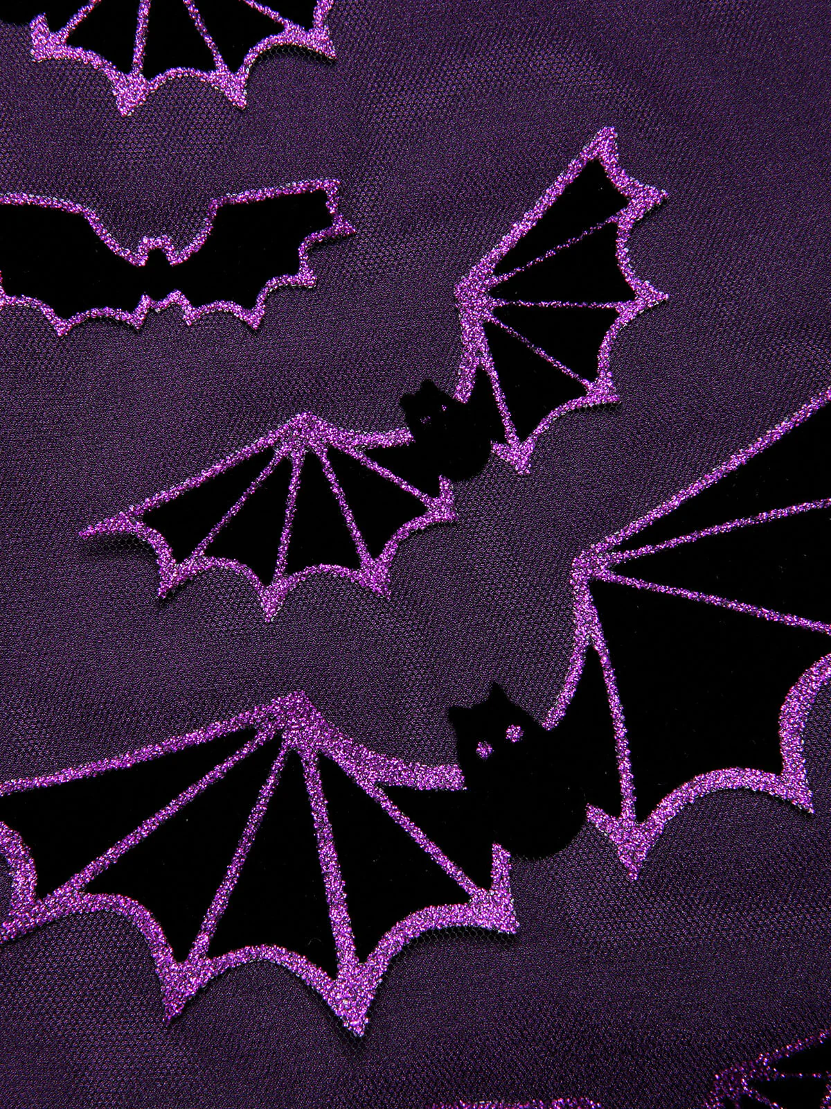 Deep Purple 1950s Halloween Bat Bow Dress - Image 8