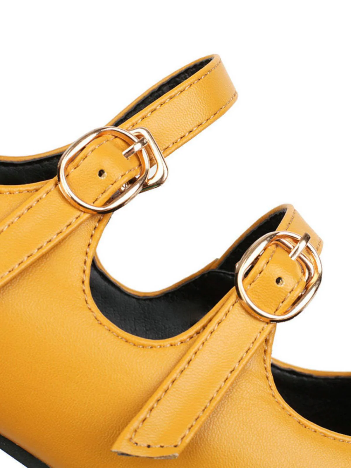 Double Buckle Heels Mary Jane Shoes - Image 15