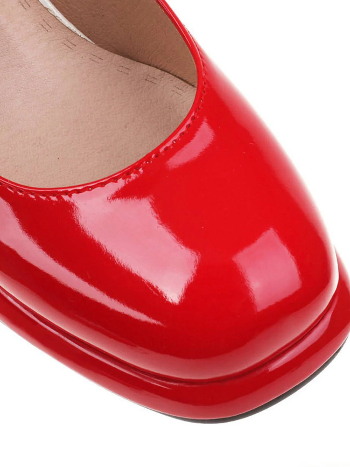 Double Buckles Mary Jane Heels Shoes - Image 11