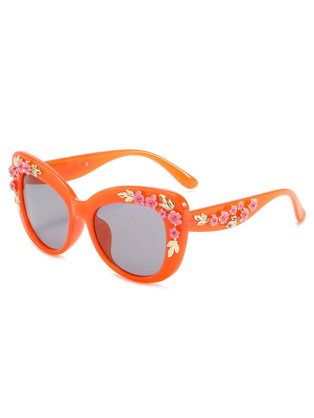 Floral Plastic Gradient Sunglasses - Image 7