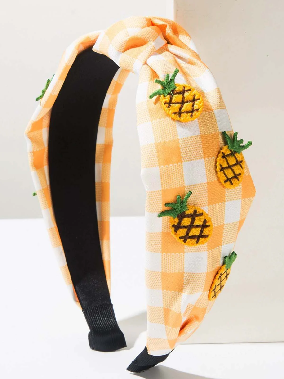 Fruit Gingham Plaid Retro Bow Headband - Image 8