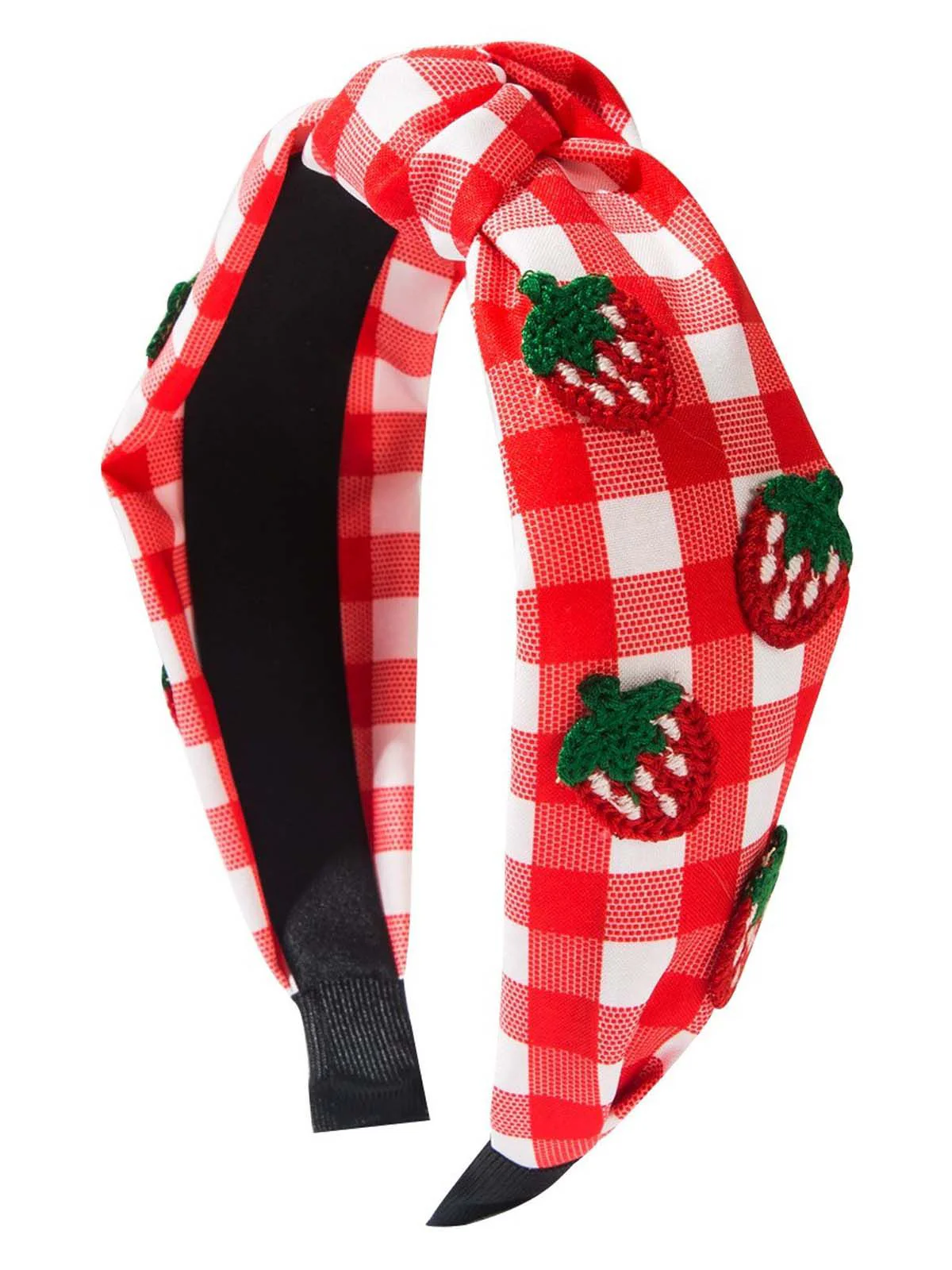 Fruit Gingham Plaid Retro Bow Headband - Image 9