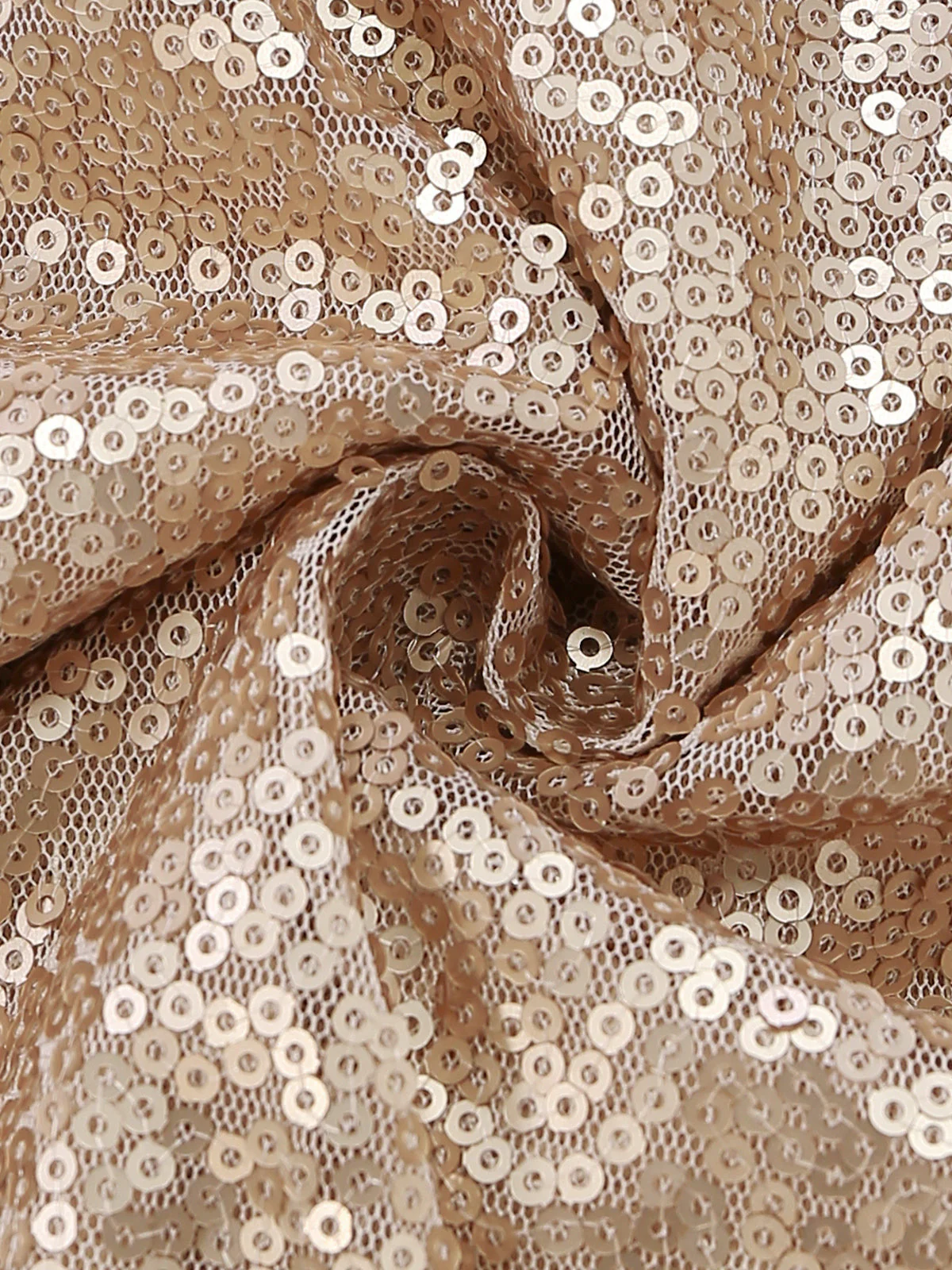 Gold 1980s Strapless Sequin Bodycon Dress - Image 6