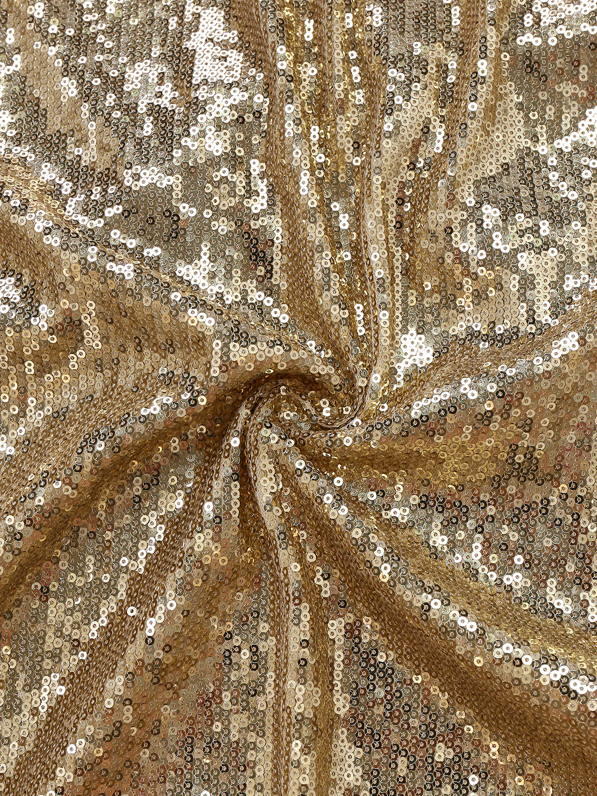 Gold Sequined Backless Evening Maxi Dress - Image 7