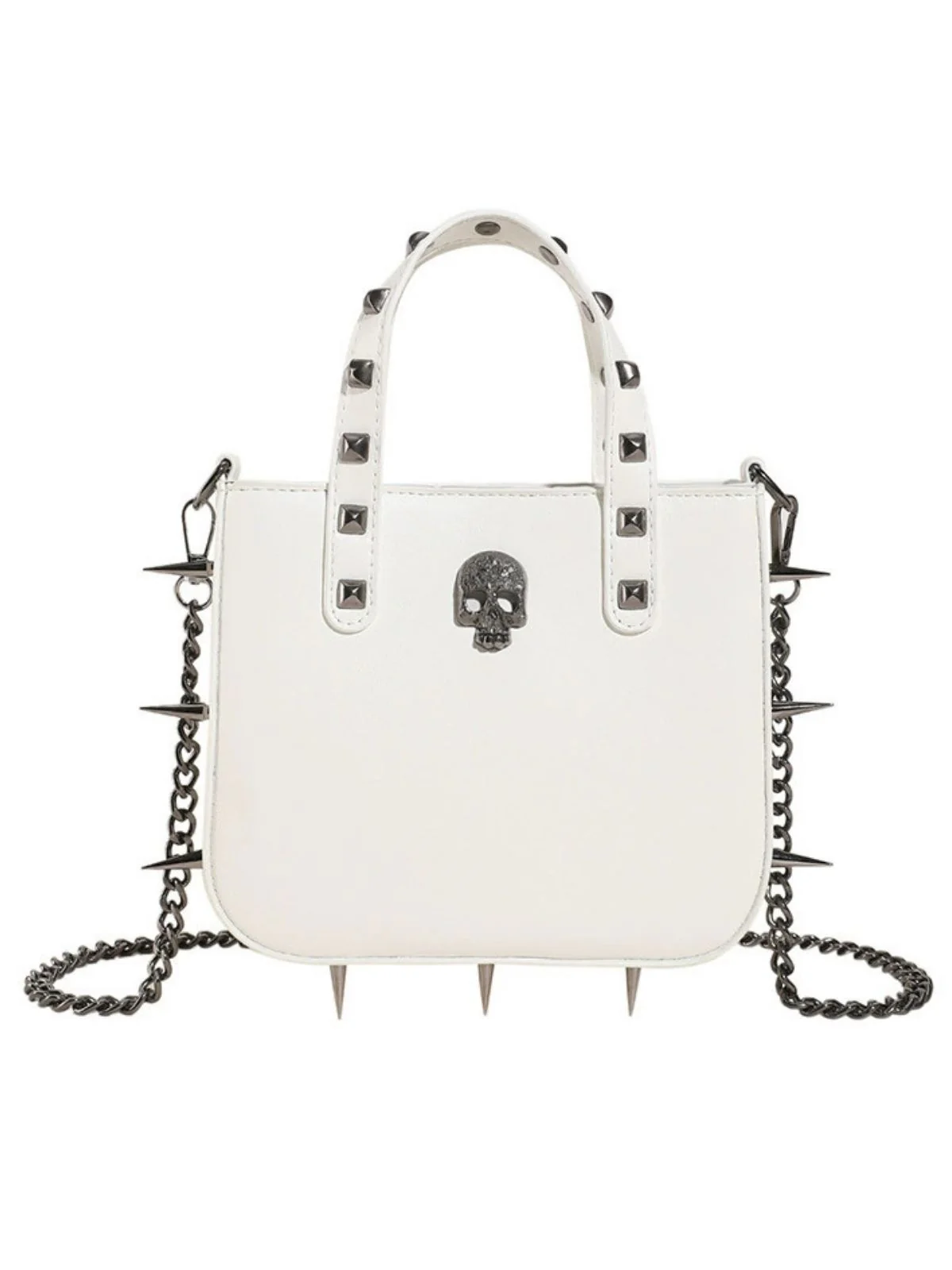 Gothic PU Leather Punk Studded Handbag - Image 4