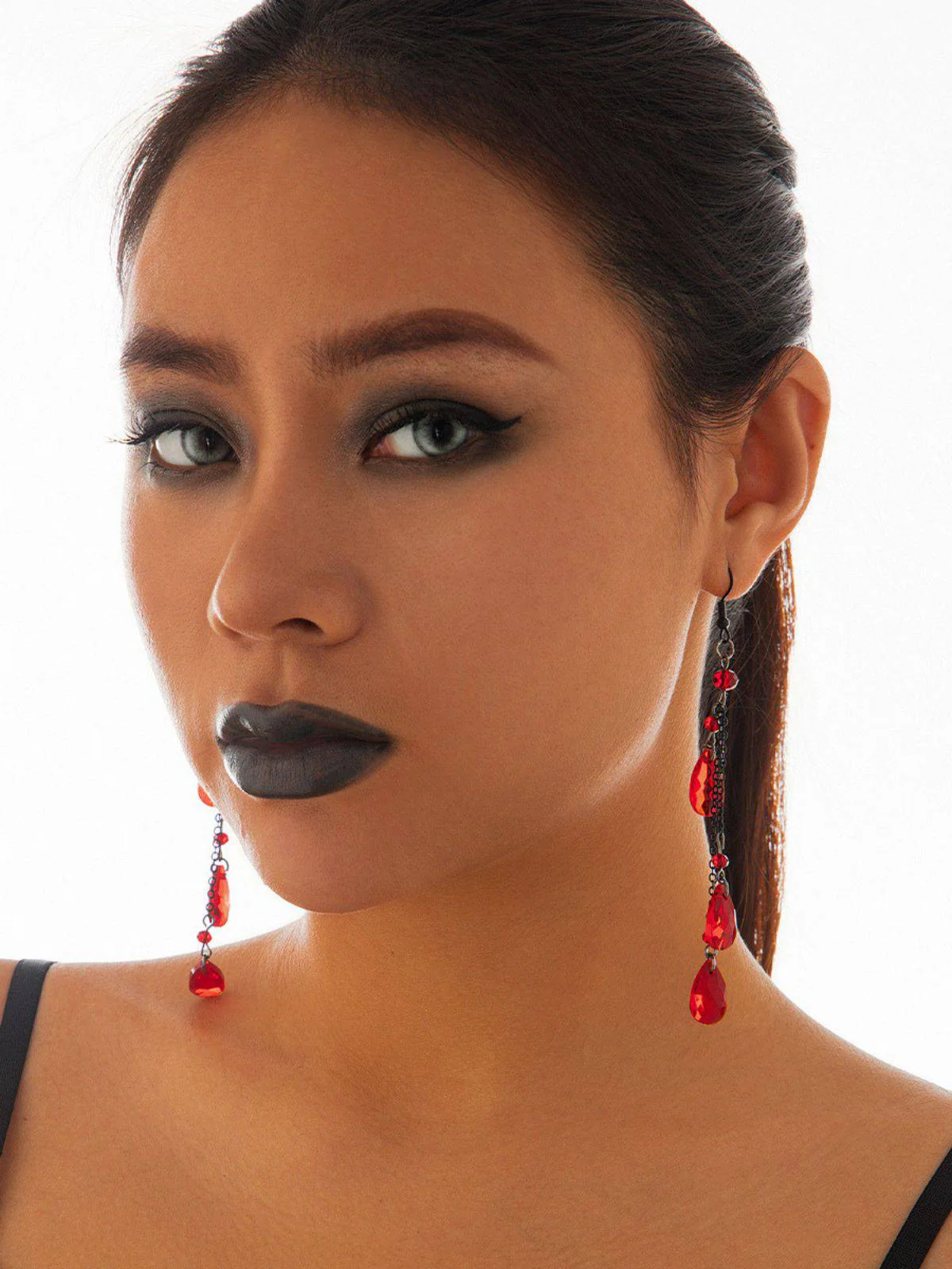 Gothic Waterdrop Pendant Earrings - Image 5