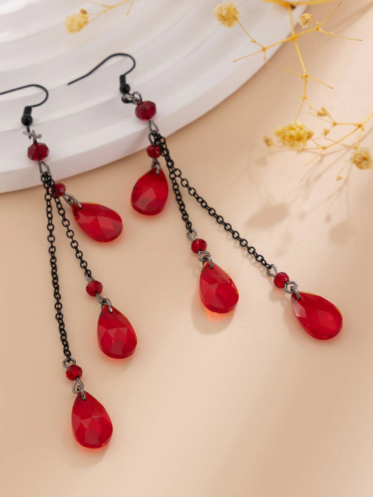 Gothic Waterdrop Pendant Earrings - Image 6