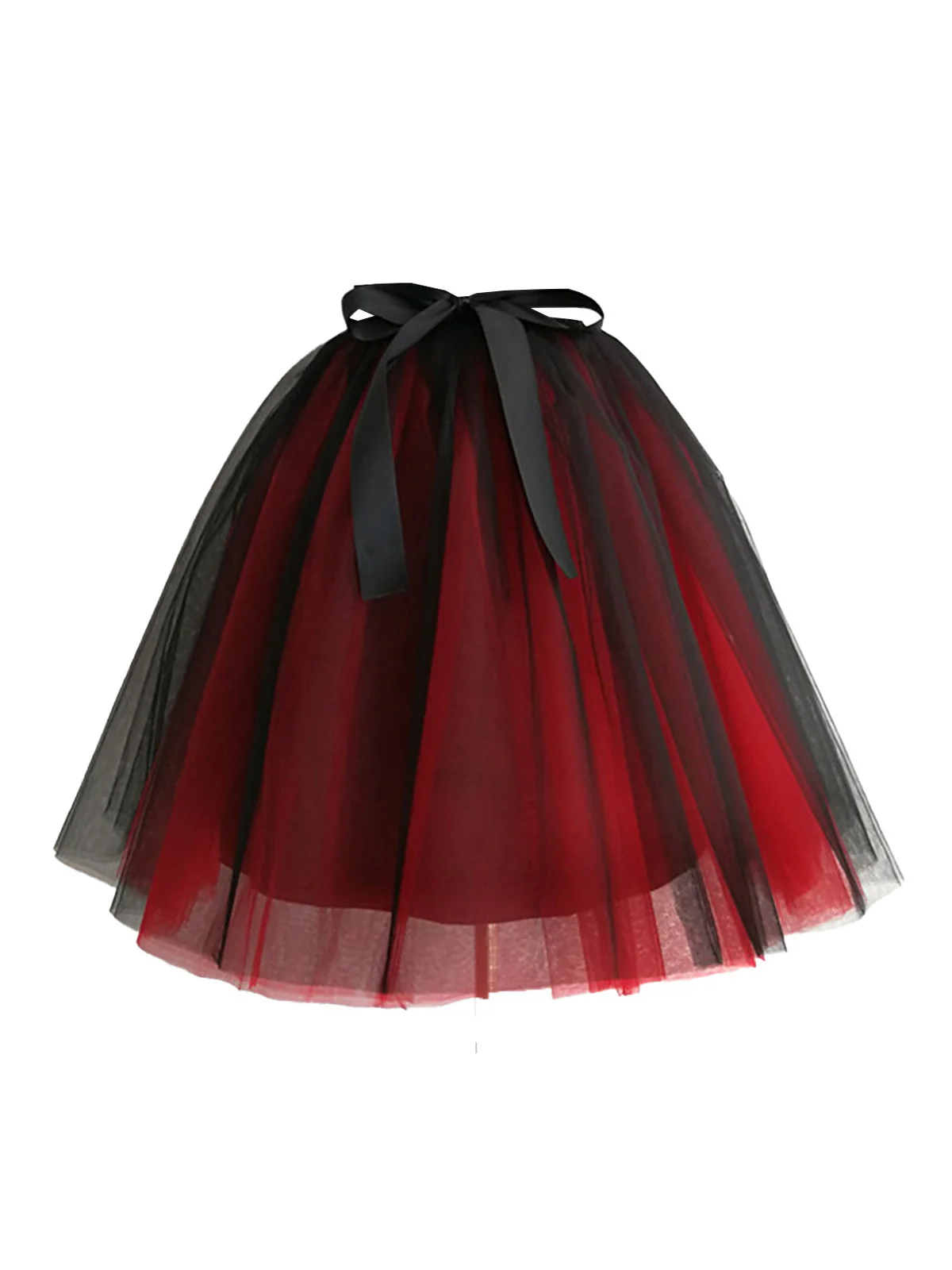 Gradient 1950s Ribbon Belt Mesh Underskirt Petticoat - Image 3