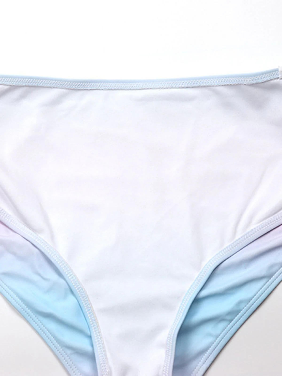 1940s Gradient Pink Shell Pearl Bikini Set - Image 9