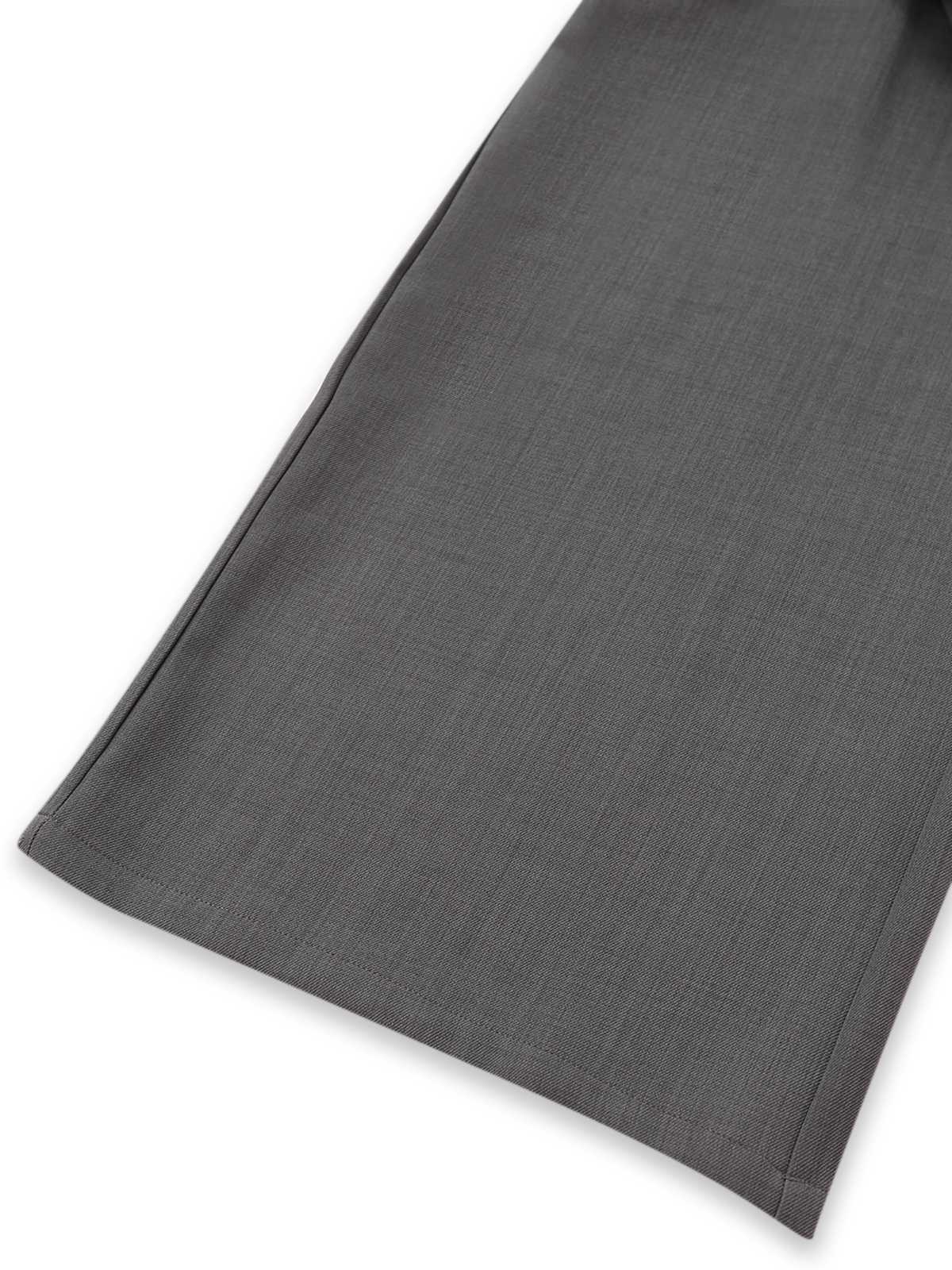 Gray 1930s Solid Sleeeless Office Belted Jumpsuit - Image 6
