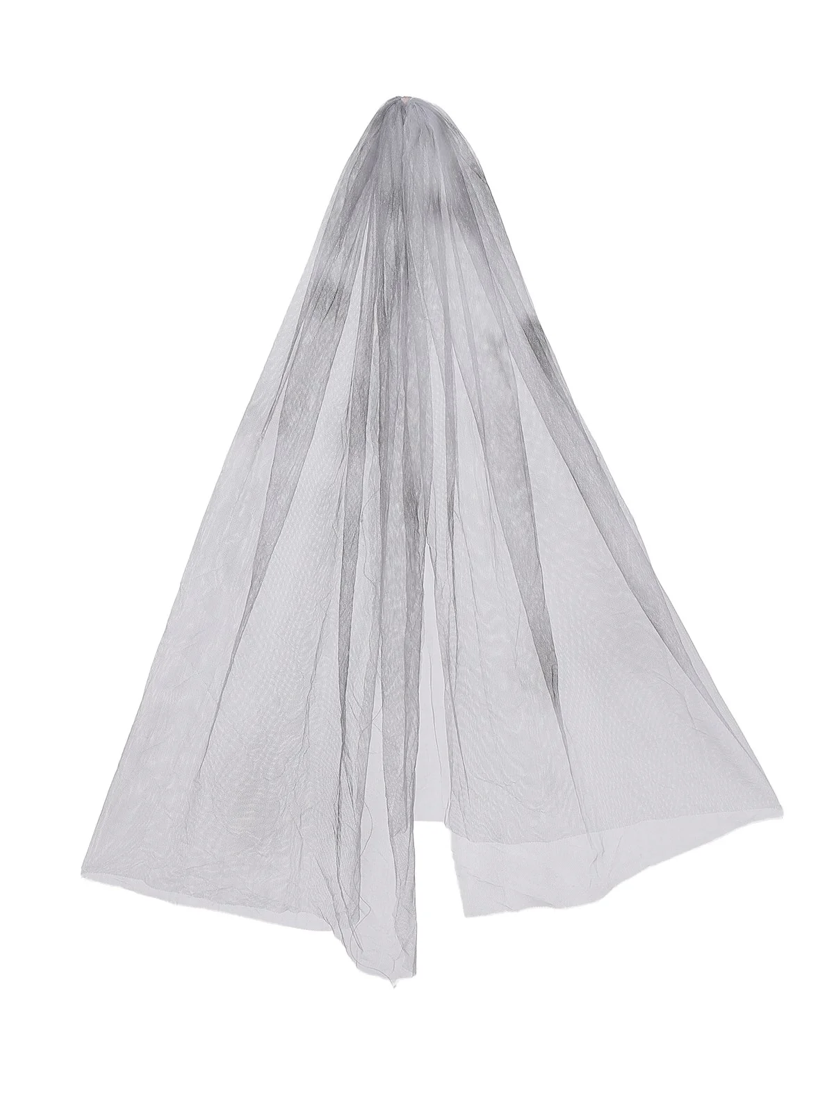Gray 1950s Ghost Bride Zombie Tutu Dress - Image 3