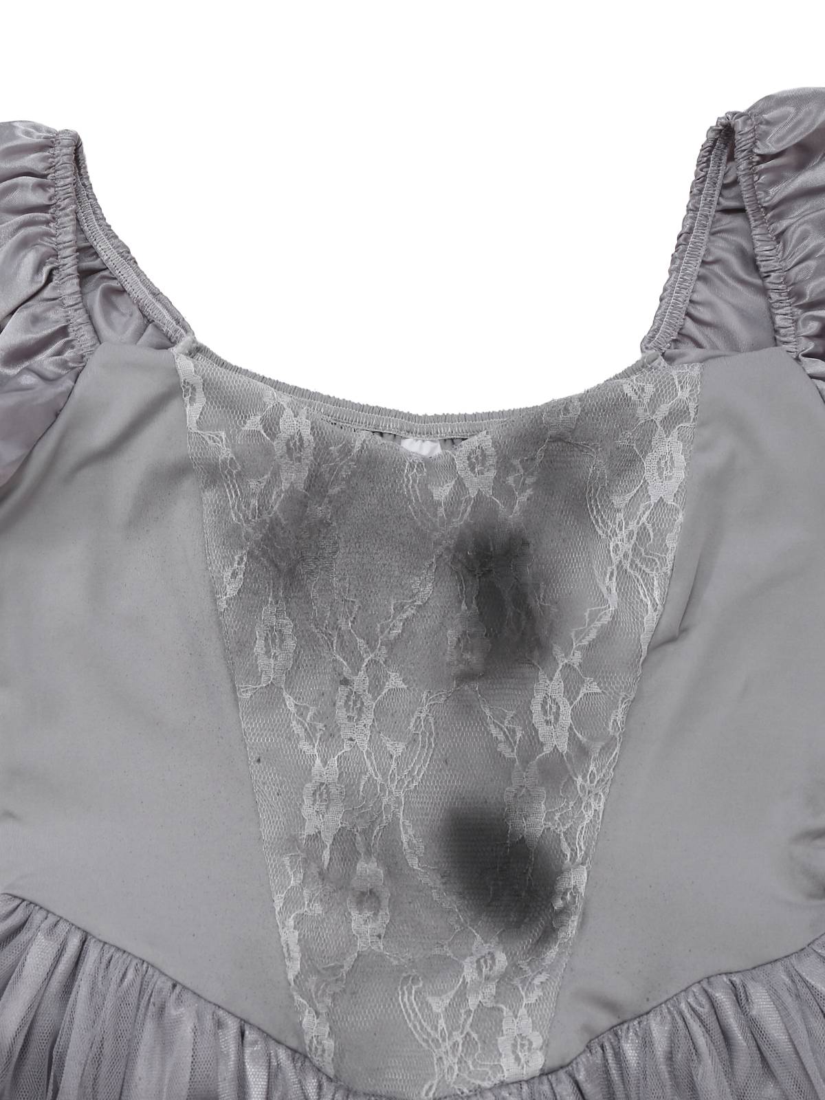 Gray 1950s Ghost Bride Zombie Tutu Dress - Image 5