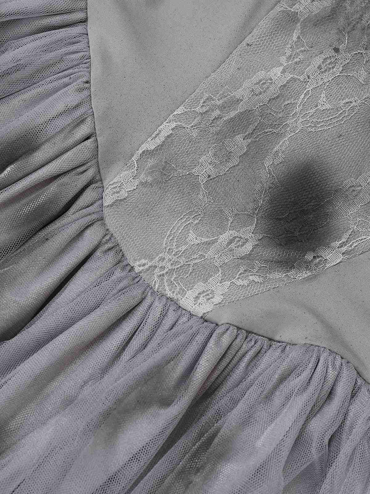 Gray 1950s Ghost Bride Zombie Tutu Dress - Image 6