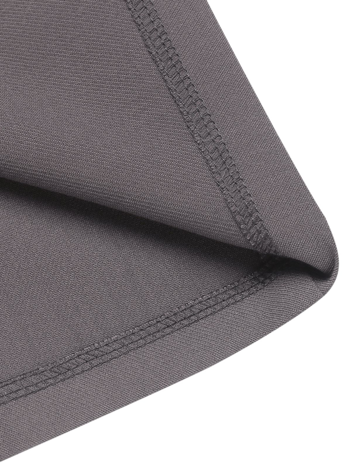 Gray 1960s Belt Solid Pencil Dress - Image 7