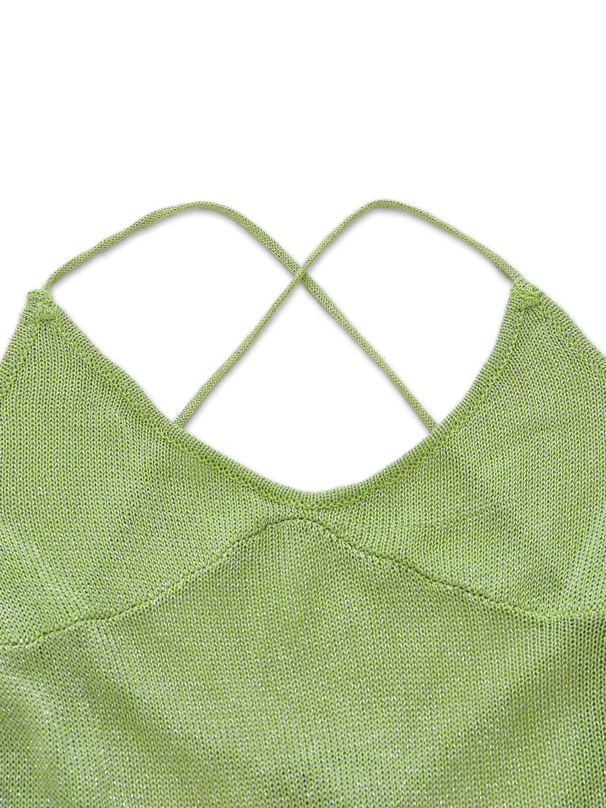 Green 1930s Crochet Knit Cover-Up Dress - Image 6
