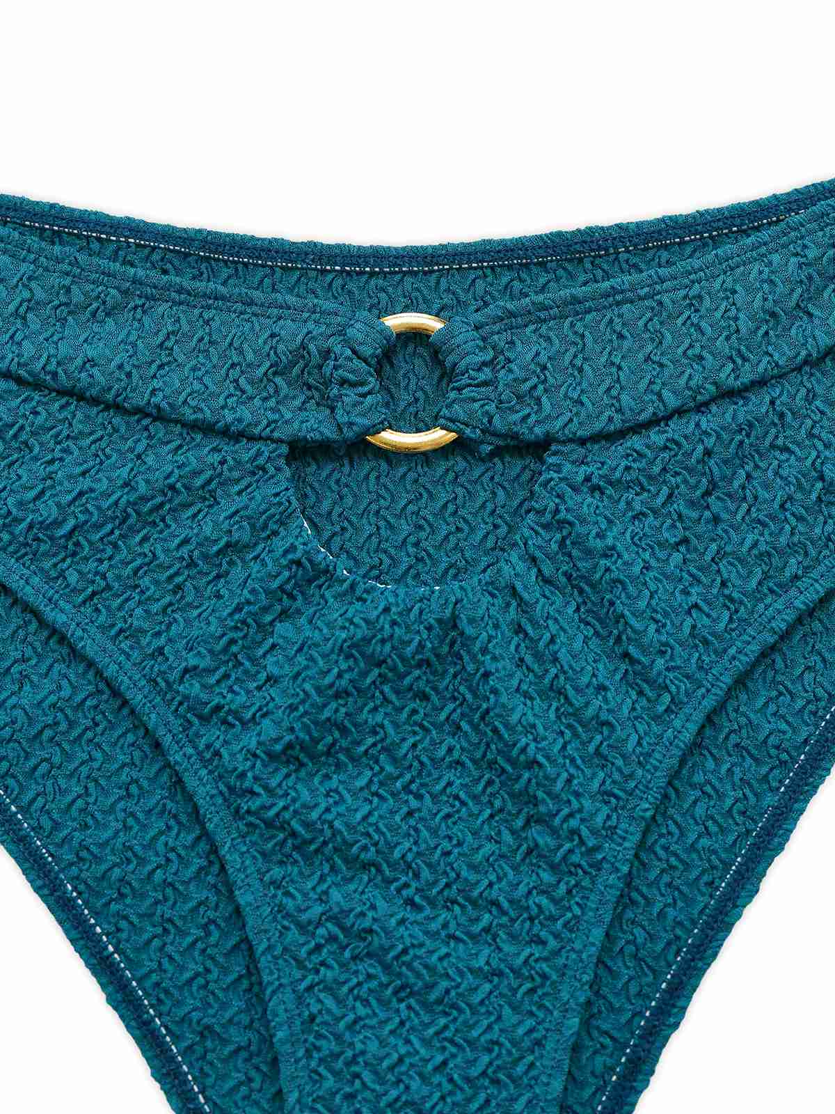 Green 1930s Cut-out Halter Lace-up Bikini Set - Image 3