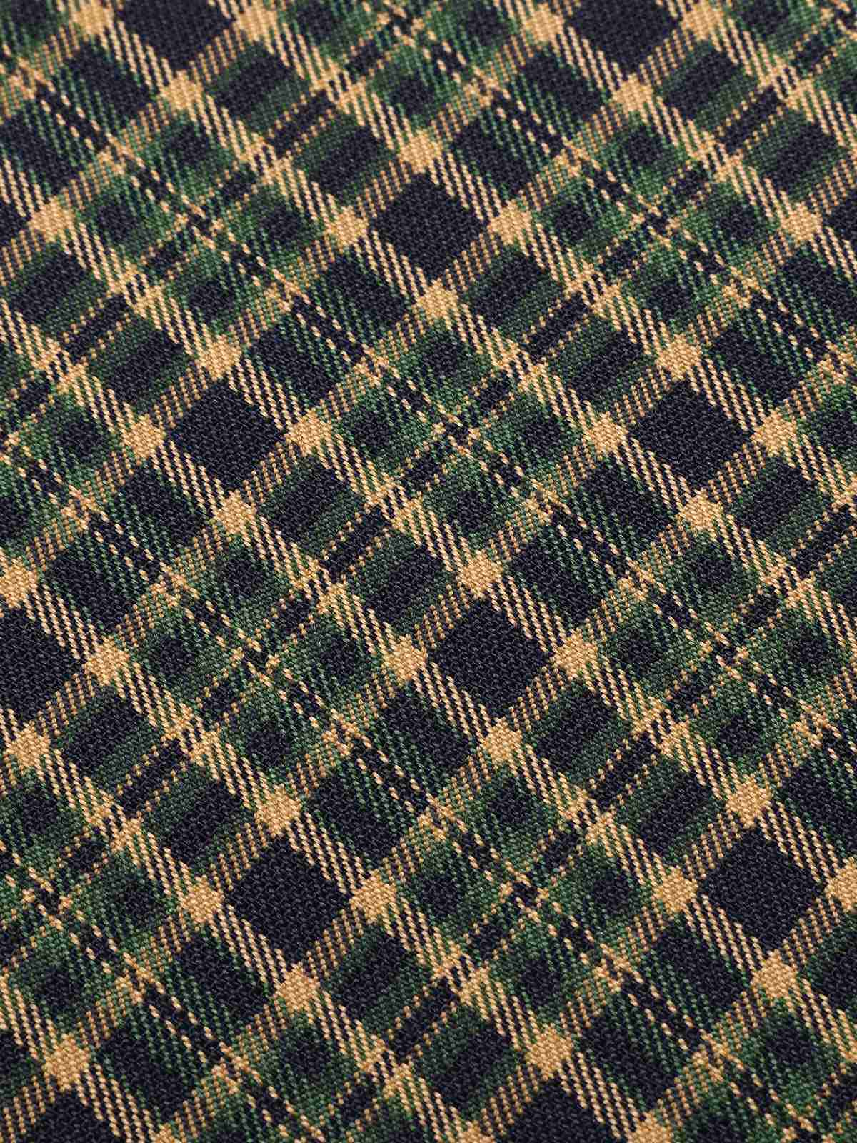 Green 1930s Plaid Keyhole Neck Belted Jumpsuit - Image 9