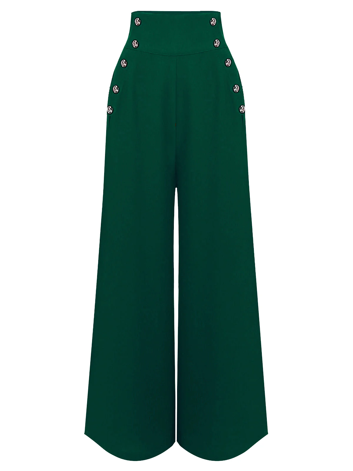 [Pre-Sale] Black 1930s Solid Suspender Pants - Image 11