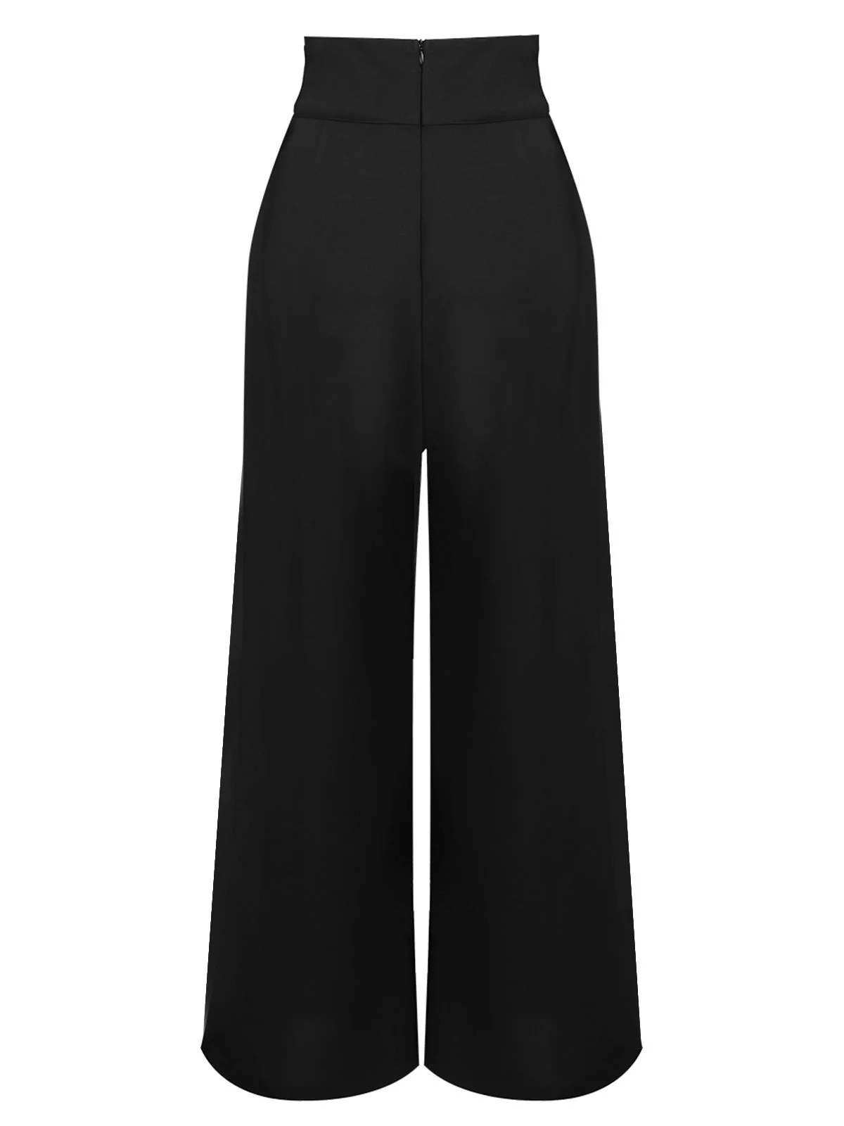 [Pre-Sale] Black 1930s Solid Suspender Pants - Image 3