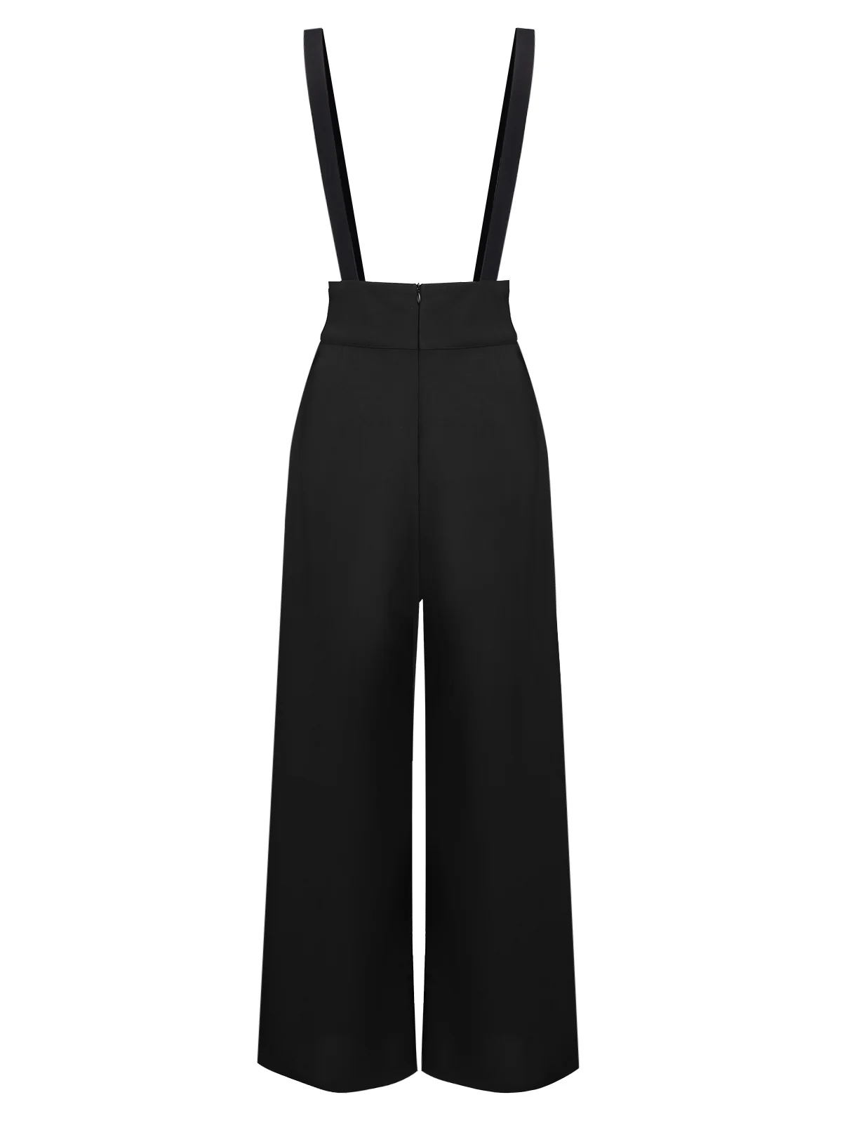 [Pre-Sale] Black 1930s Solid Suspender Pants - Image 5