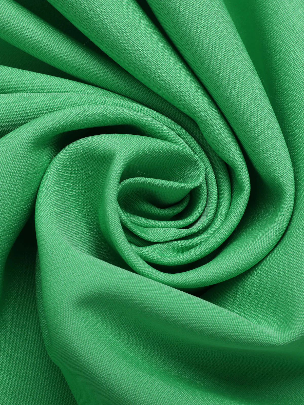 Green 1930s Temperament V-Neck Solid Dress - Image 4