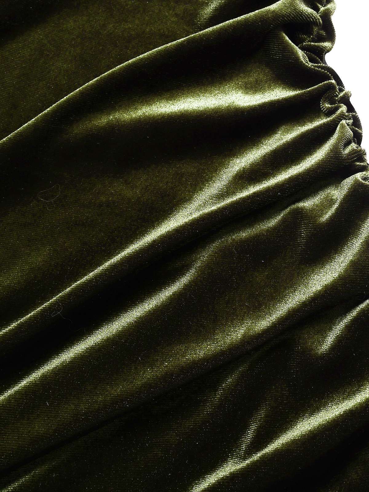 Green 1930s Velvet Pleated Bodycon Dress - Image 5